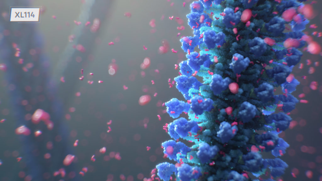 Still image of the CMB complex from a cancer pathway MOD/MOA animation.